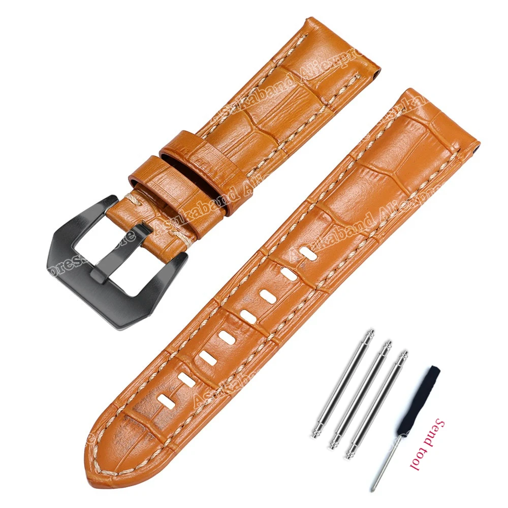 Elegant Leather Watch Band - Premium Strap for Timeless Style (Multiple Sizes Available)
