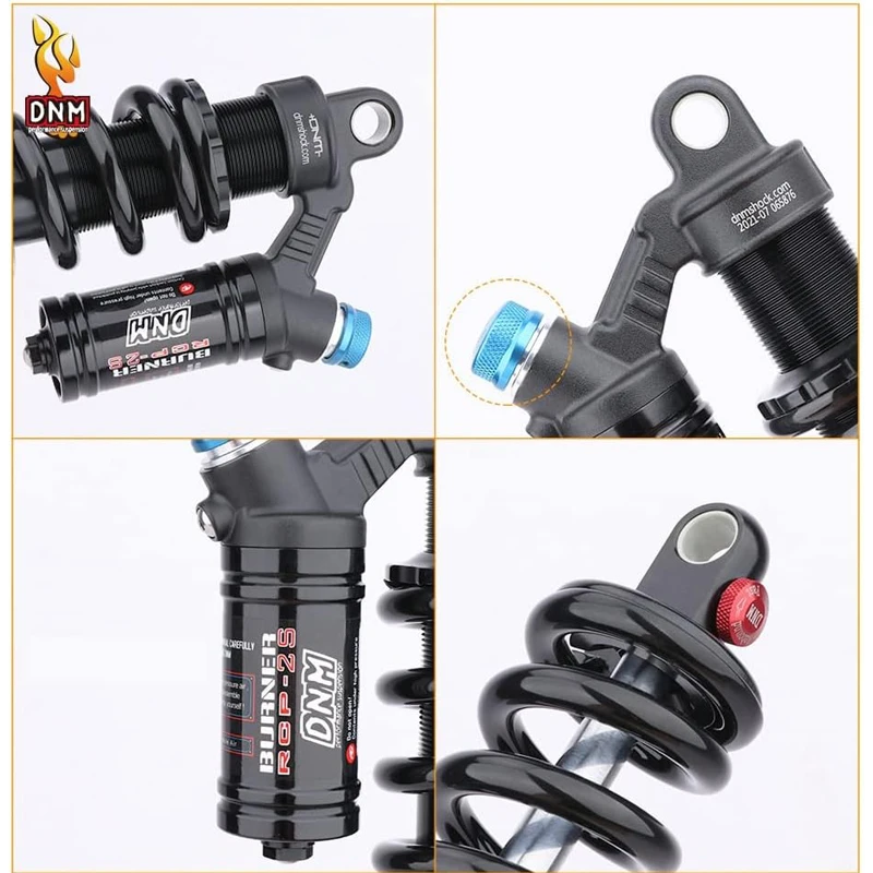 DNM RCP2S 자전거 충격 흡수 장치 자전거 리어 서스펜션 스프링 MTB 내리막 충격, 190mm 200m 220mm 240mm 265mm