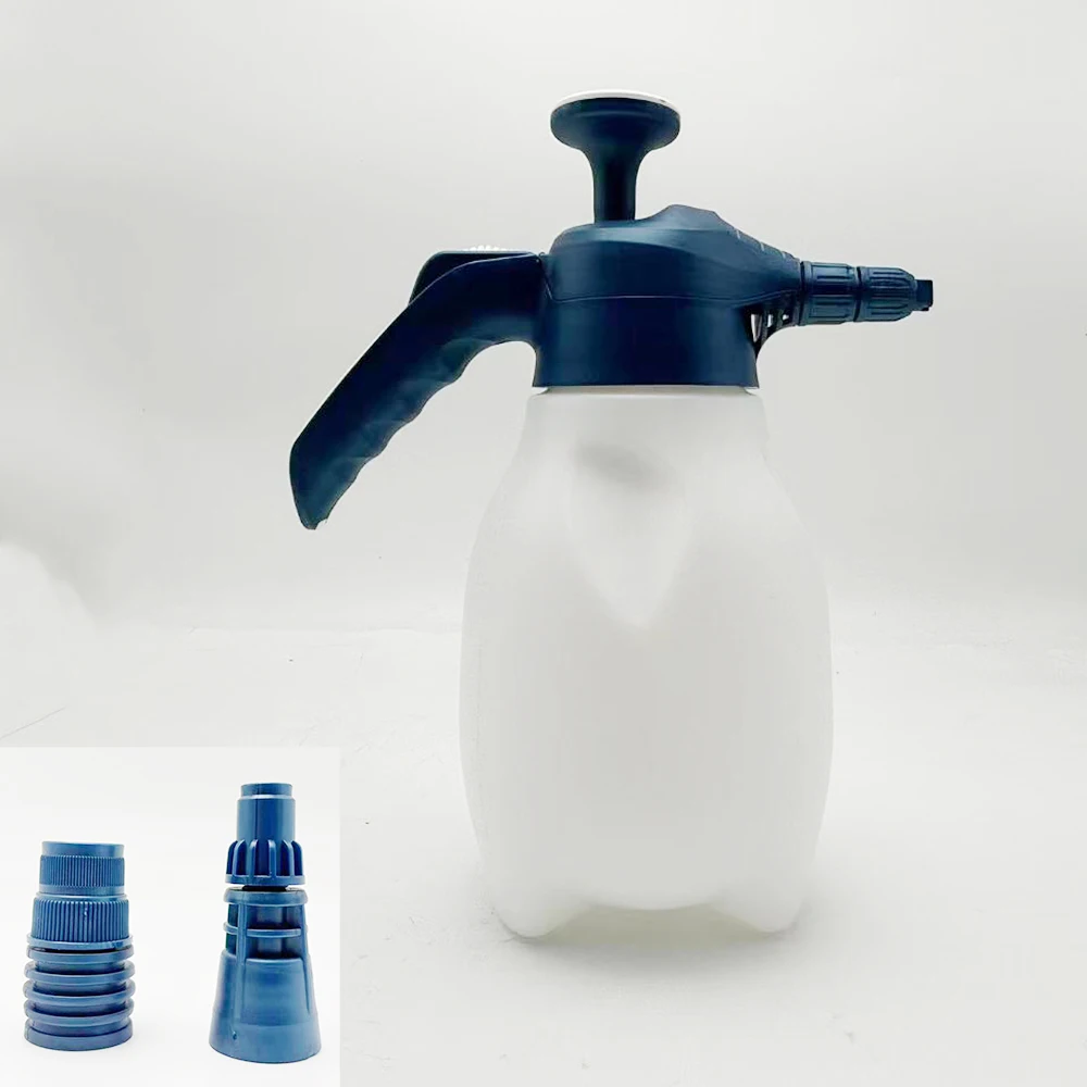 2L 수동 폼 스프레이 병 - 자동차 세차용, 가정용, 자동차 디테일링 및 식물 물주기용 휴대용 압력 분무기
