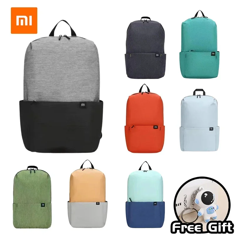 XIAOMI Colorful Small Backpack Men's and Women's Shoulder Bag Outdoor Waterproof Student Portable Sports Bag 10-15L Free Gift