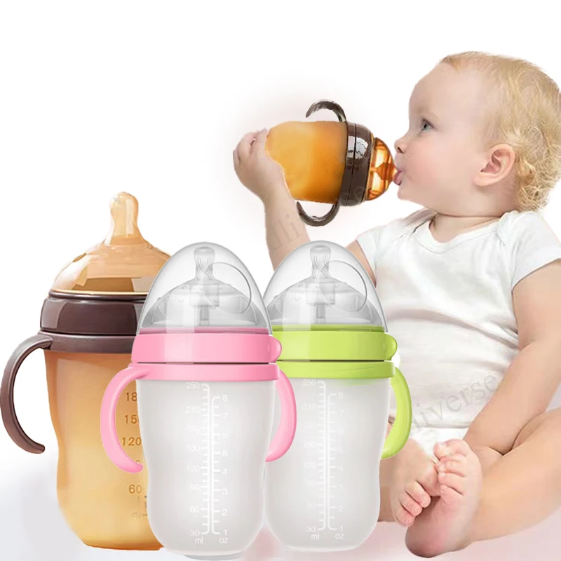 Baby Bottle with Silicone Handle Baby Bottle Photography