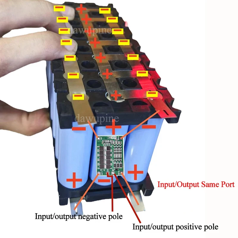 21 슬롯 18650 배터리 보관함 케이스(12V 3S7P BMS PCBA 포함) 21X18650 DIY 보관함 플라스틱 케이스 쉘 하우징
