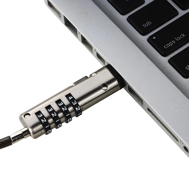 USB Notebook Laptop Combination Lock Travel 4 Digit Security Cable Chain combination padlock,laptop lock