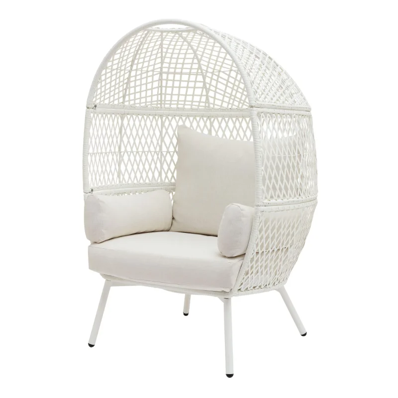 

Better Homes & Gardens Ventura Steel Stationary Wicker Egg Chair – Cream
