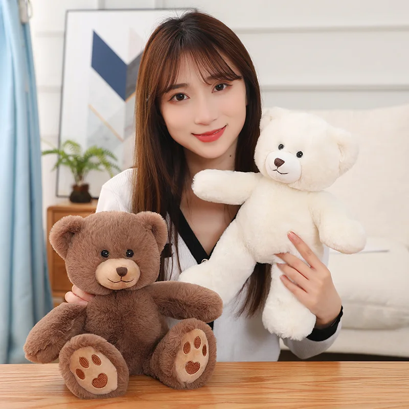 

1pc 35cm Cute Cartoon Teddy Bear Plush Toys Stuffed Soft Animals Dressing up Doll For Girls Kids Nice Surprise Birthday Gift