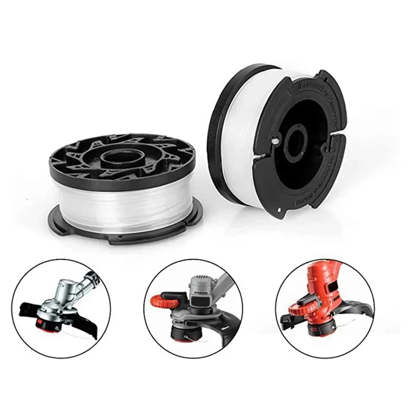 12 Pcs 라인 스트링 트리머 다기능 오토피드 잡초 트리머 블랙+데커 AF-100-3ZP-AT36용 교체 스풀