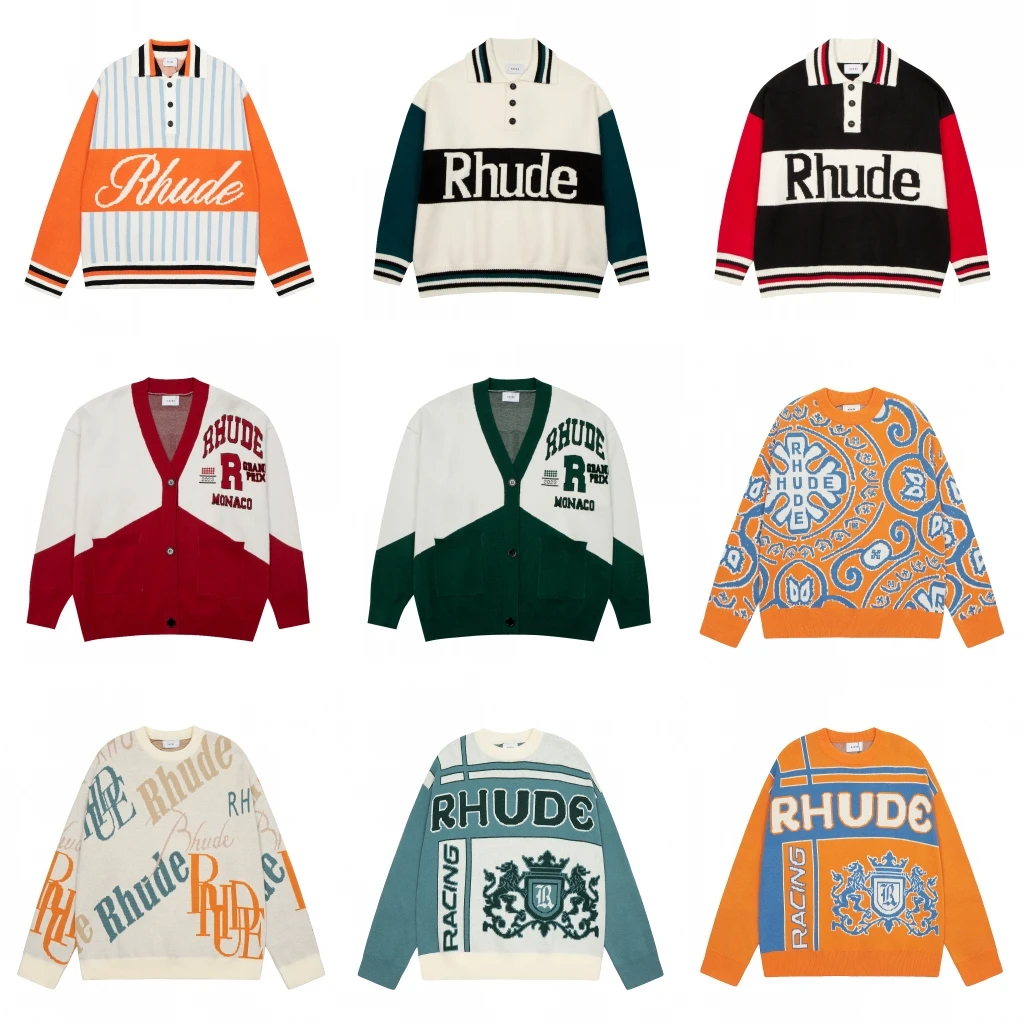 

2023 Winter Jacquard Knit Sweater Men Women 1:1 Top Version Round Neck Loose Sweatshirts