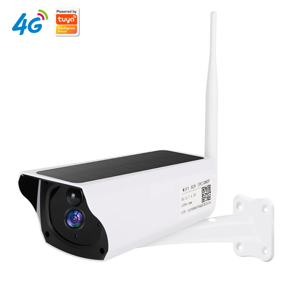 3Mp 1296P 120 Gradi Tuya App 4G/Wifi Ip Camera Solar Power Wireless Home Security Intercom Cctv Baby Monitor