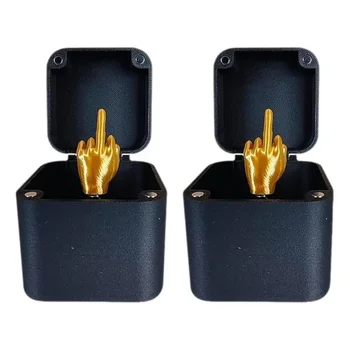 Christmas Interesting Prank Gift Middle Finger In Box Christmas Box Funny Creative Gifts Office Desk Decoration Home Decoration 5