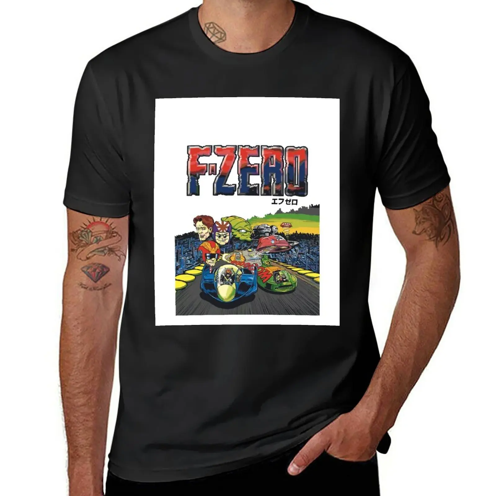 

F-Zero (Japanese Art) T-Shirt Short sleeve tee heavyweight t shirts man clothes sublime t shirt mens white t shirts