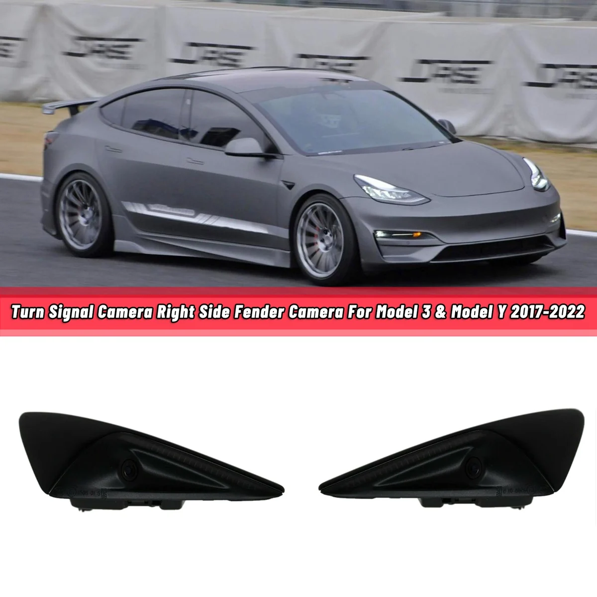 Car Turn Signal Camera LH RH Side Fender Camera for Tesla Model 3 / Y