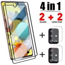 4in1 Tempered Glass for Samsung A51 A52 A32 A72 A42 Camera Lens Screen Protector for Samsung S22 A50 A71 A31 A41 A13 Glass