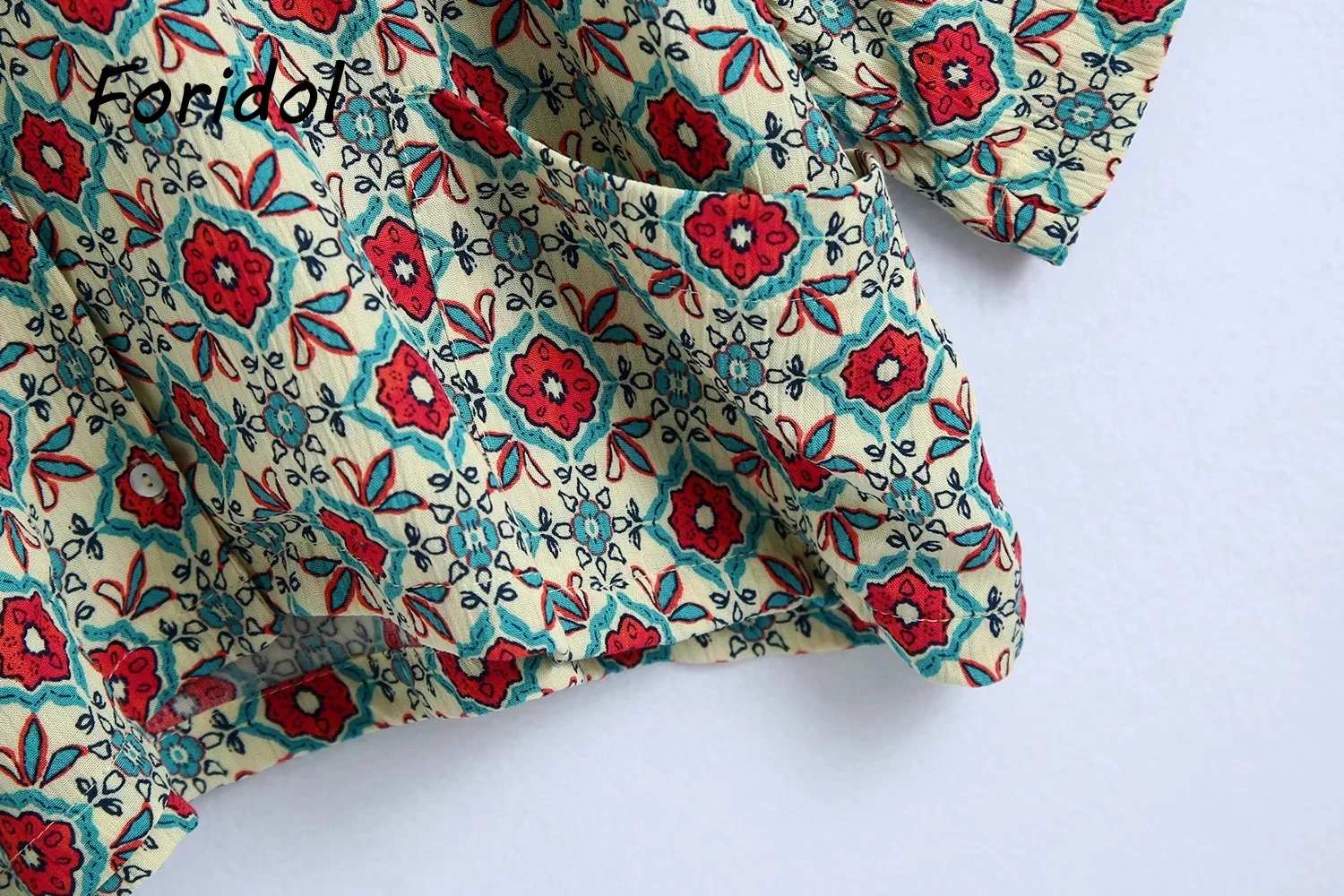 우아한 블라우스 바지 세트 두 조각 점프 슈트 긴 소매 레트로 블라우스 셔츠 여성 여성 정장 봄 여름 복장 잠옷