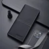 Pu Leather Long Thin Slim Wallet Vintage Male Credit Card Holder Brown Money Purses Solid Simplicity Business Wallet for Man 2