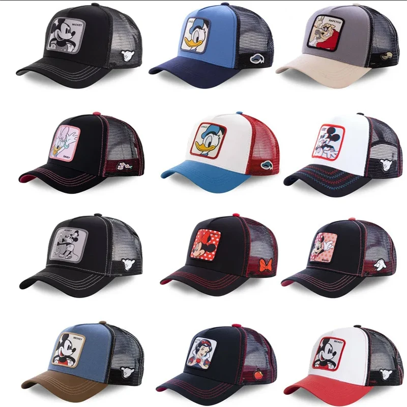 Baseball Cap Baby Hat Kids Bucket Hat Kids Sun Hat Disney Anime Kids Hats Mickey Mouse Baby Hat Spring Summer Travel Children's Baseball Caps Adjustable
