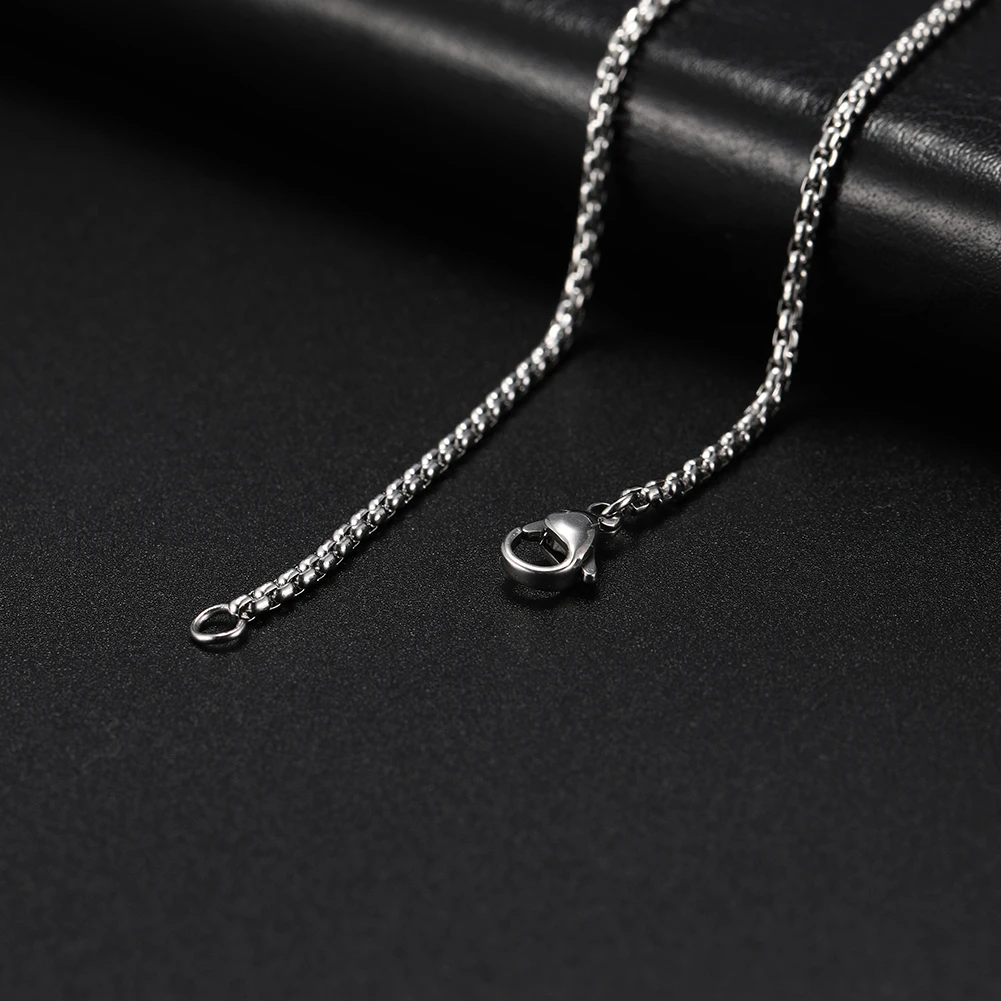 My Shape 남성용 쿠바 체인 스테인레스 스틸 목걸이, 남성용 체인 피가로 박스 체인 초커 펑크 쥬얼리, 3mm-10mm, 45cm, 50cm, 60cm