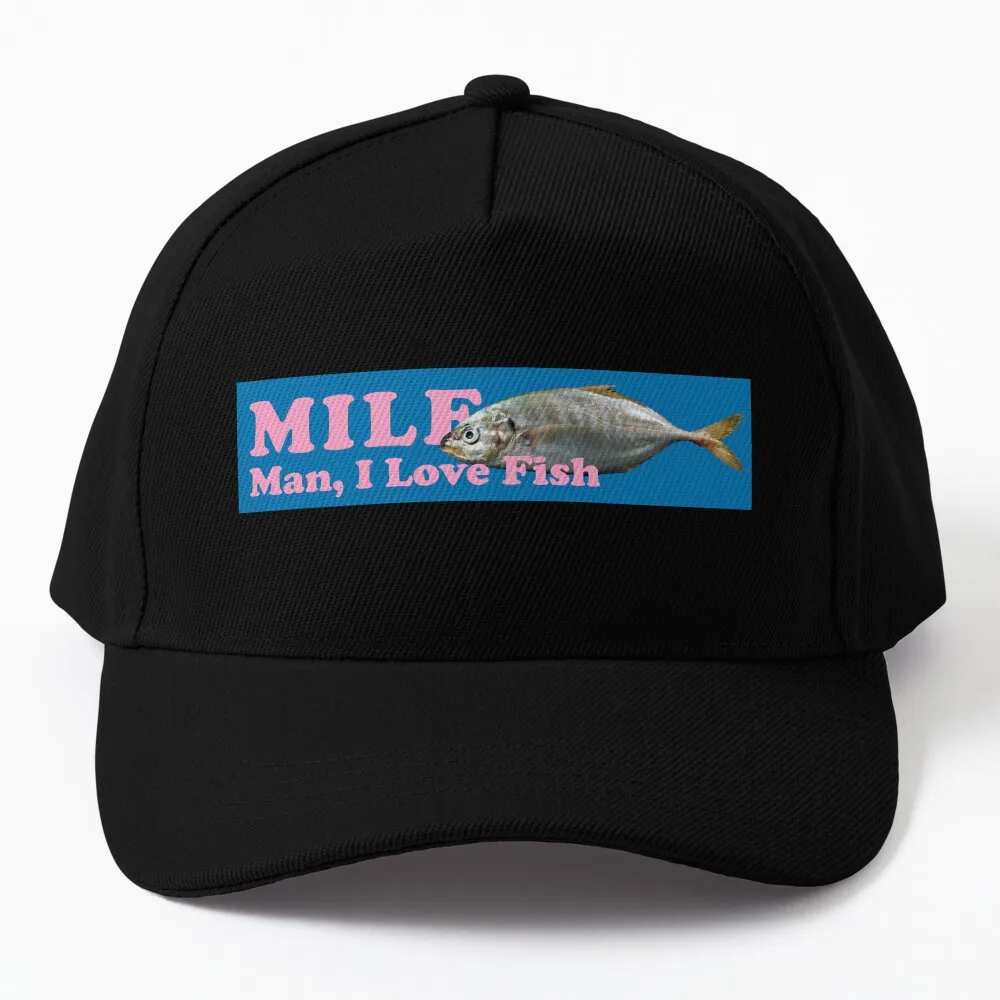 

man, i love fish Baseball Cap Sun Cap Military Tactical Cap Snap Back Hat Woman Hats Men's