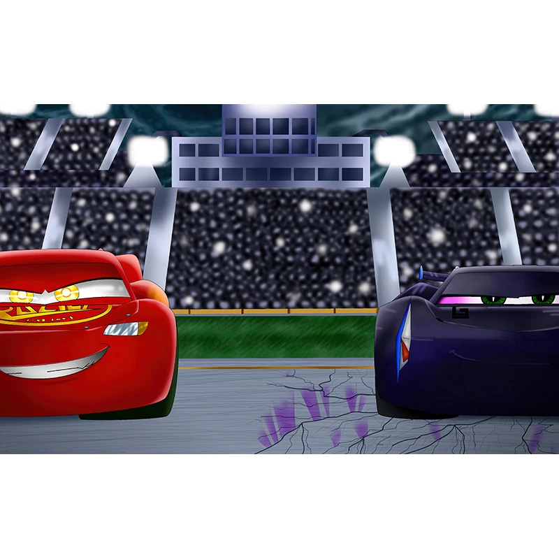 Disney Vermelho Carro De Corrida Preto Branco Grade Bandeira Fundo Dos  Desenhos Animados Campeão Copo Vermelho Cortina Menino Aniversário Pano De  Fundo Fotografia - Fundos - AliExpress