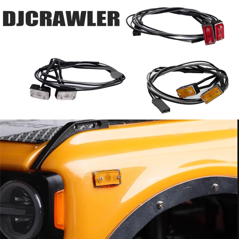 1/10 Turn Signal Brake Light LED Lamp Suitable for TRX4 Bronco Defender Sport SCX10 III Upgrade Accessories