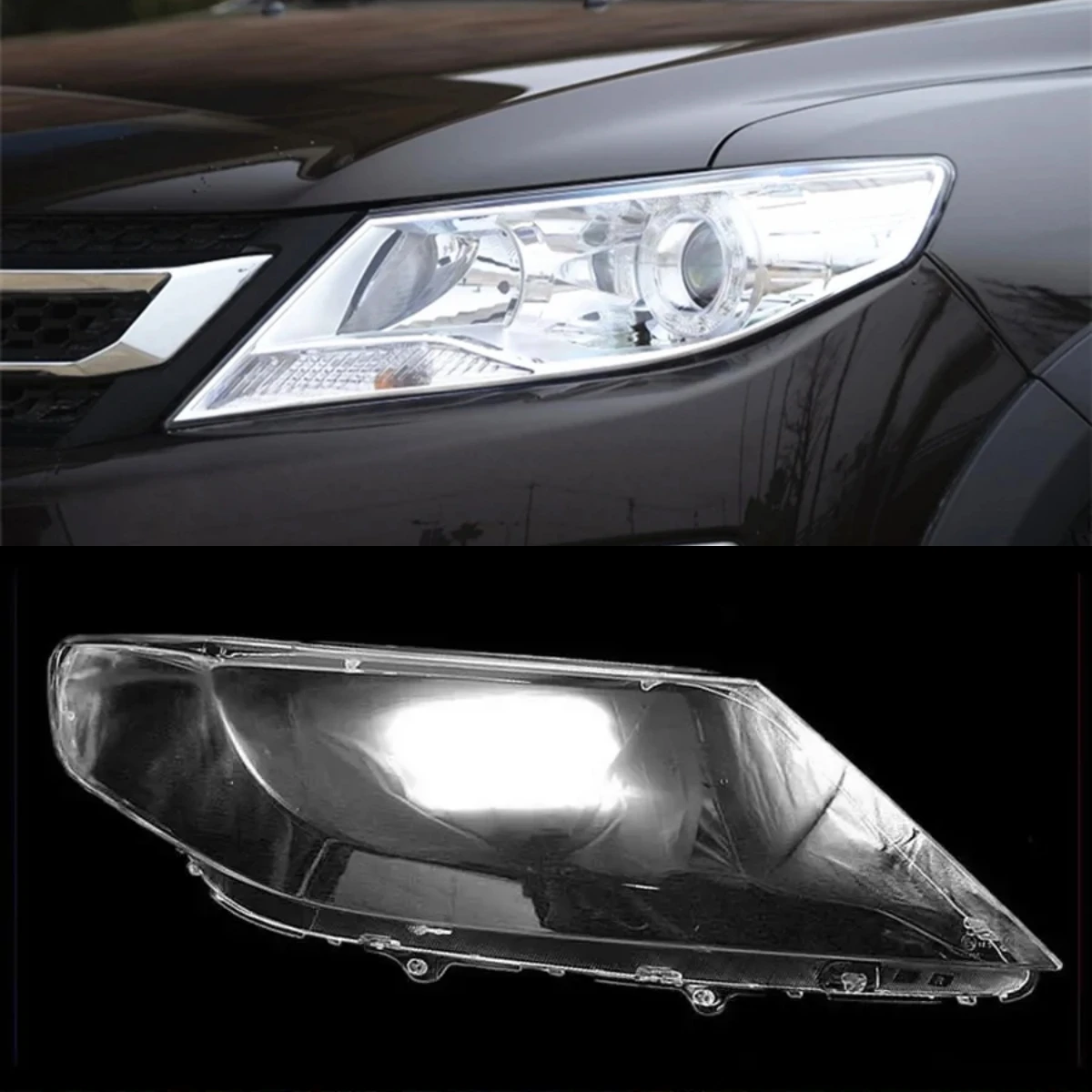 

For Dongfeng Aeolus AX3 Headlight Lens Cover Transparent Lampshade Headlamp Shell Plexiglass Auto Replacement Parts 2016-2019
