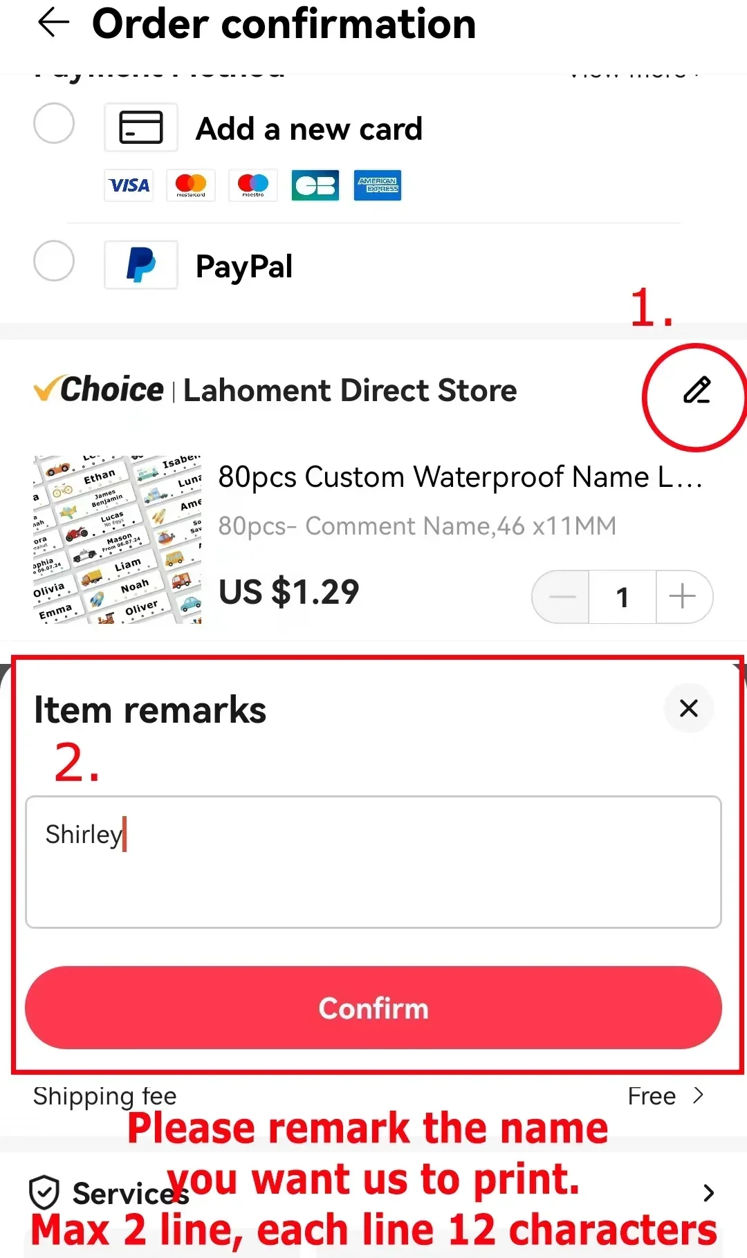 80pcs Custom Waterproof Name Labels for Kids Personalized Stickers