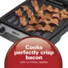 4-in-1 Indoor Grill & Electric Griddle Combo with Bacon Cooker, Opens Flat to Double Cooking Surface, Removable Nonstick Plates 5