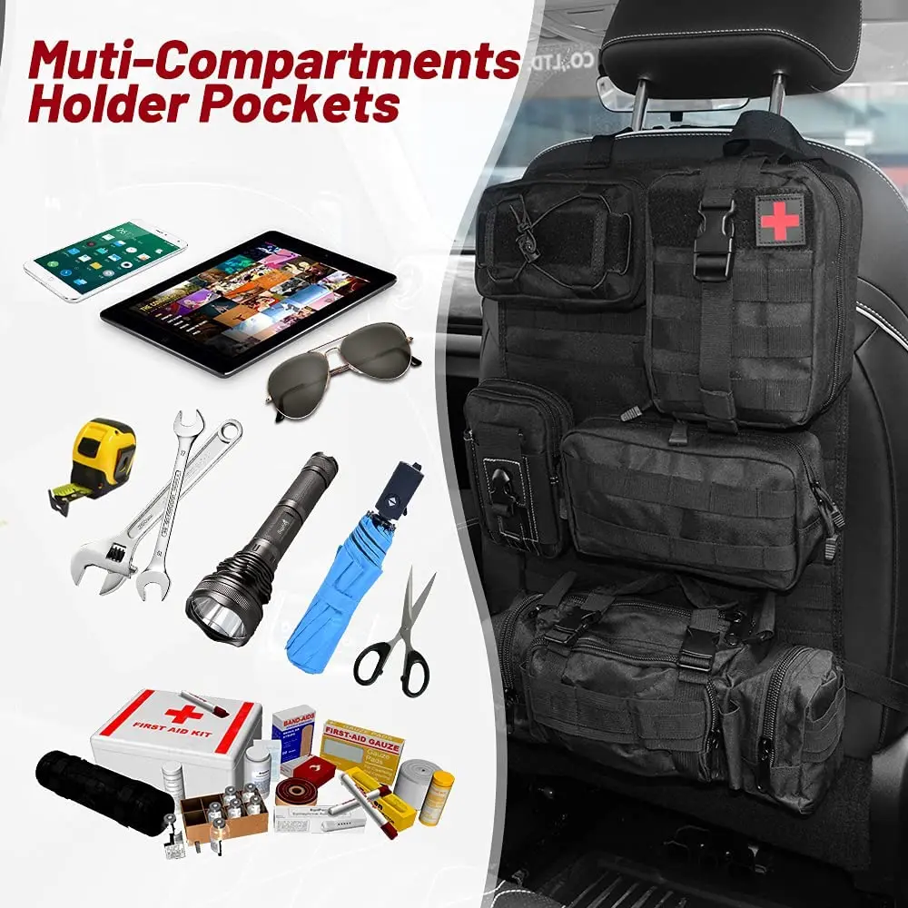 Portable Car Seat Banklif Universal Tactical Vehicle Seat Back