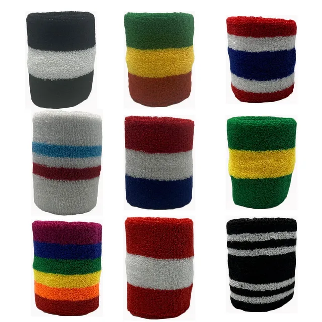 Men Women Sport Wristbands For Tennis Yoga Headband Volleyball Wrist Brace Guard Basketball Fitness Towel Sweatband Head Band 4