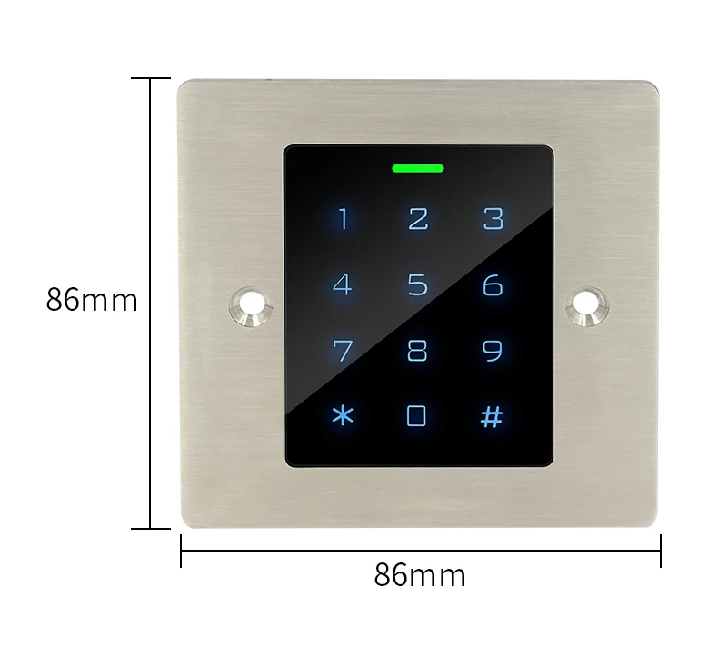 Metal Fingerprint Access Control Keypad RFID 125Khz Embedded Design Reader Secur