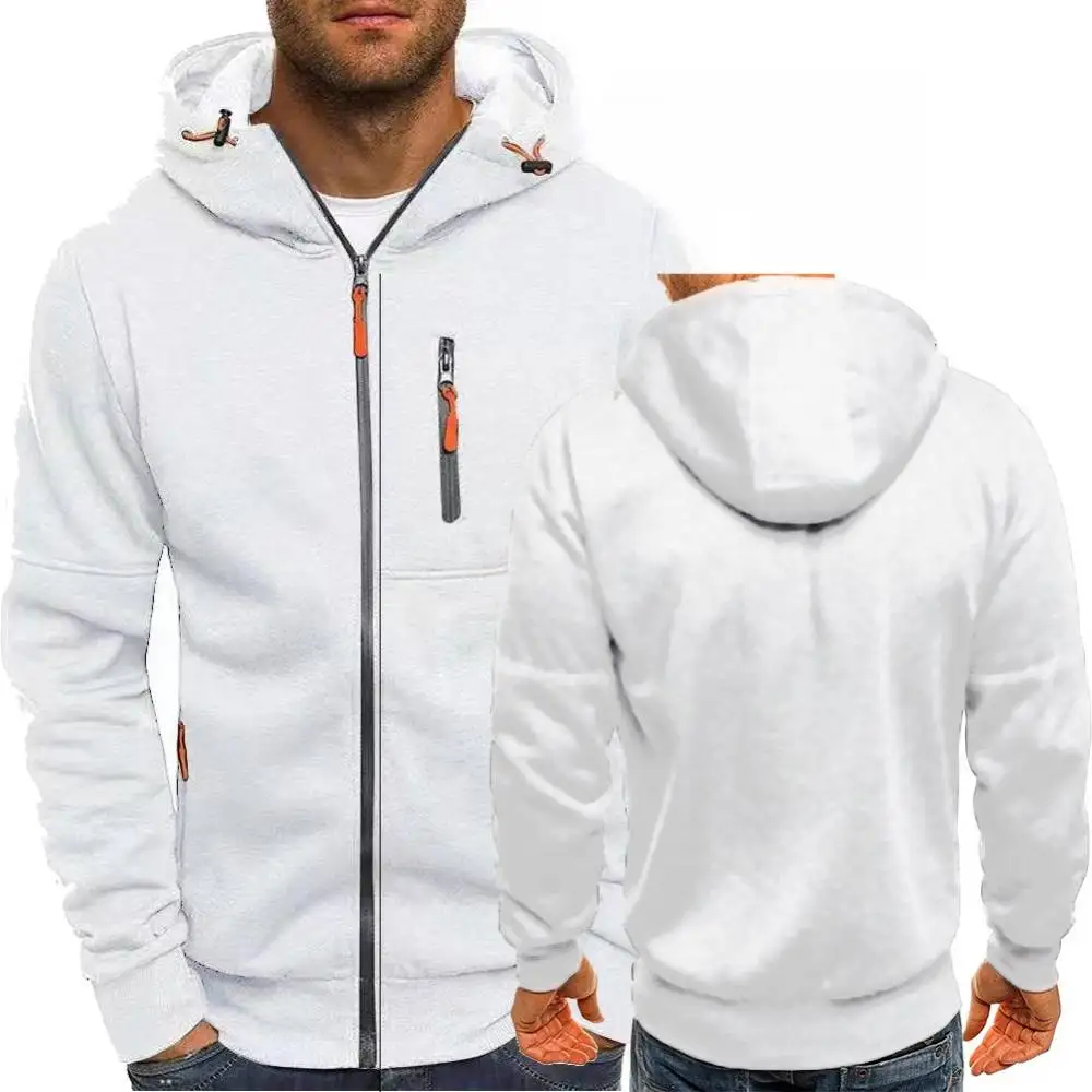 New Men Hoodies Casual Sports Winter Long-sleeved Cardigan Hooded Men's Hoodie European European Large Size M-4XL
