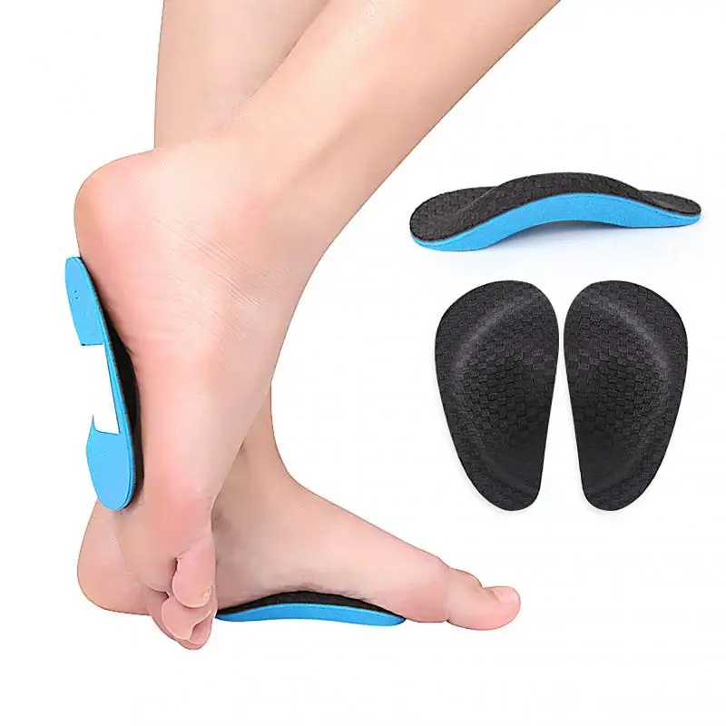 남녀공용 스포츠 손바닥 보호대 깔창, 플랫 아치 지지대, 내부 하프 쿠션, 외부 플레이, 정형외과 발판, 1  5 개