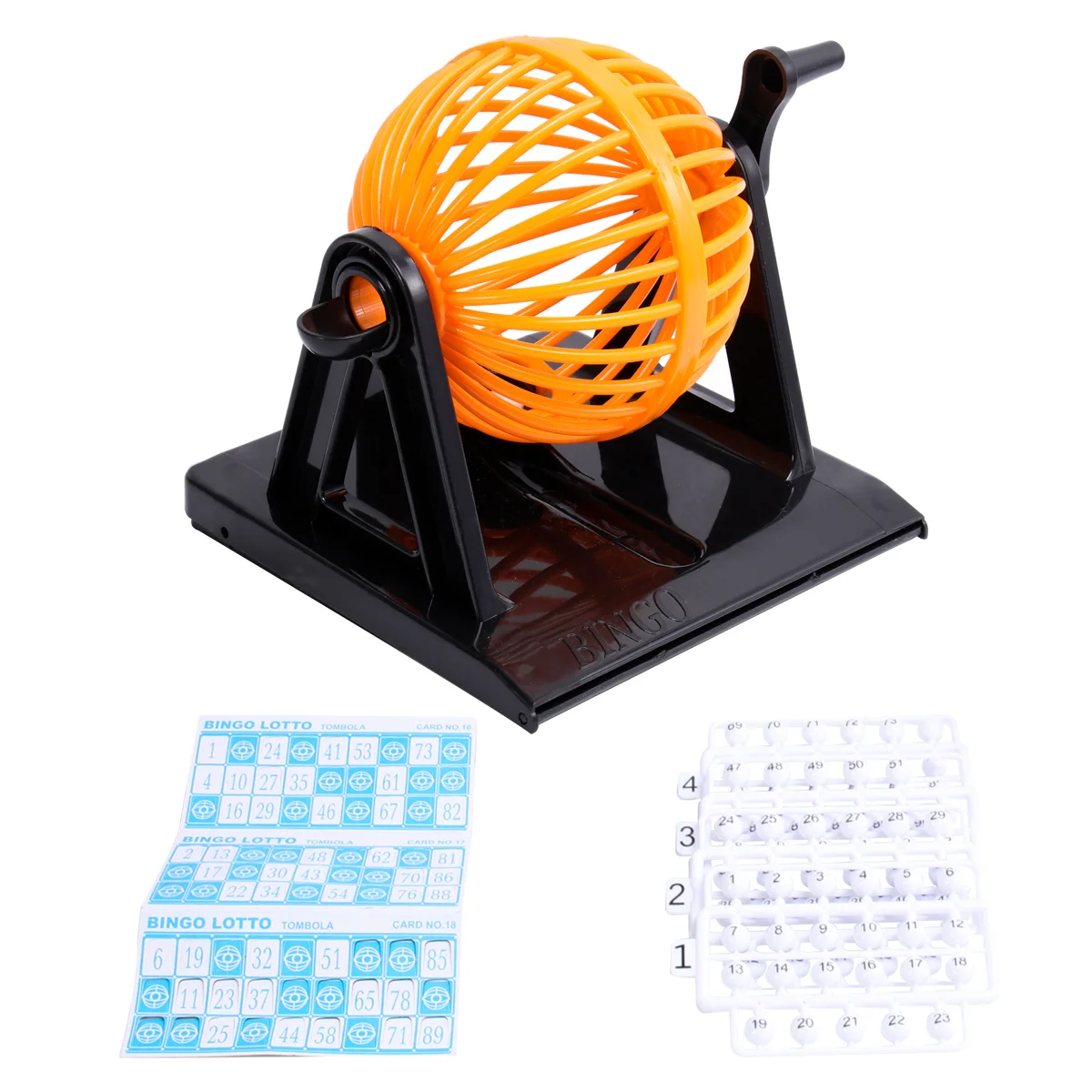 Jogo infantil Jogo tradicional bingo set com gaiola de bingo de