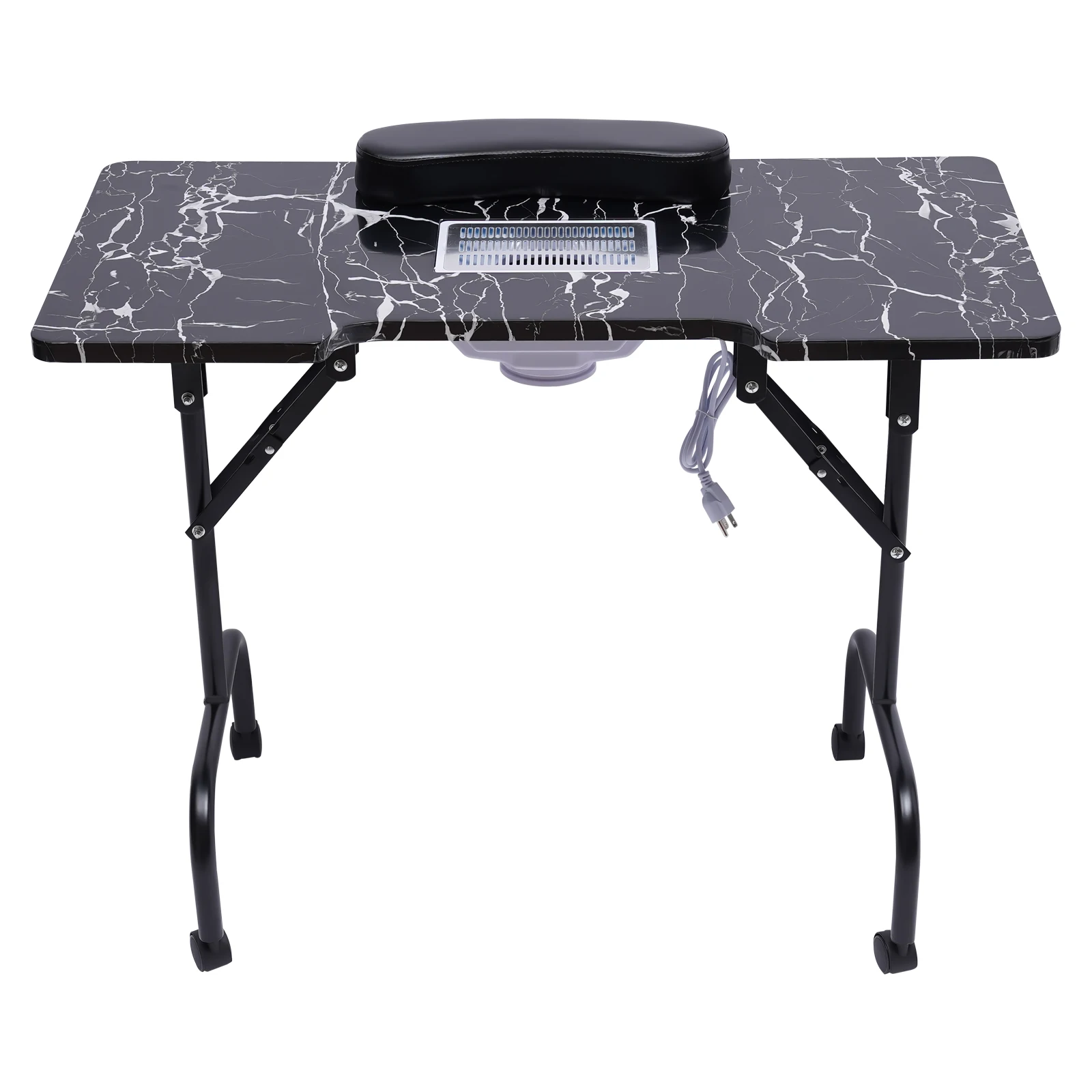 AlightUp Table de Manucure Pliante Professionnelle avec Tiroir et Roulettes  Table Onglerie/Bureau Manucure/Bureau Onglerie/Sac Ne Pèse Que 9 KG