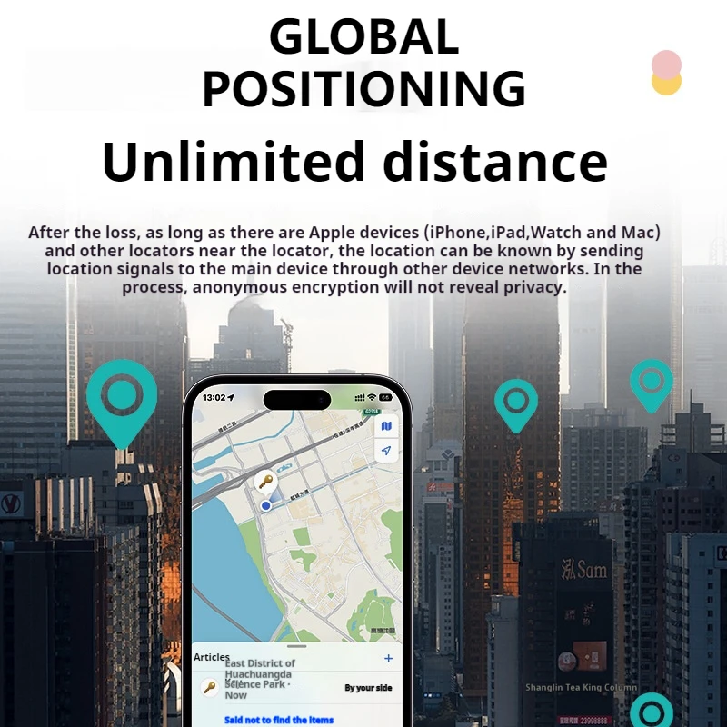 Mini Anti-Lost DevIce Works with Apple Find My Finder airtag Anti-Loss Device Bicycle Pet Locator Global Positioning Tracking