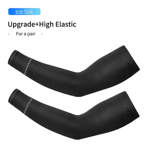 ROCKBROS  Arm Sleeve Breathable Quick Dry UV Protection Cycling Sport Sleeve Ice Fabric Sunscreen Sports Wear Fitness Arm Sleeve - Image 8