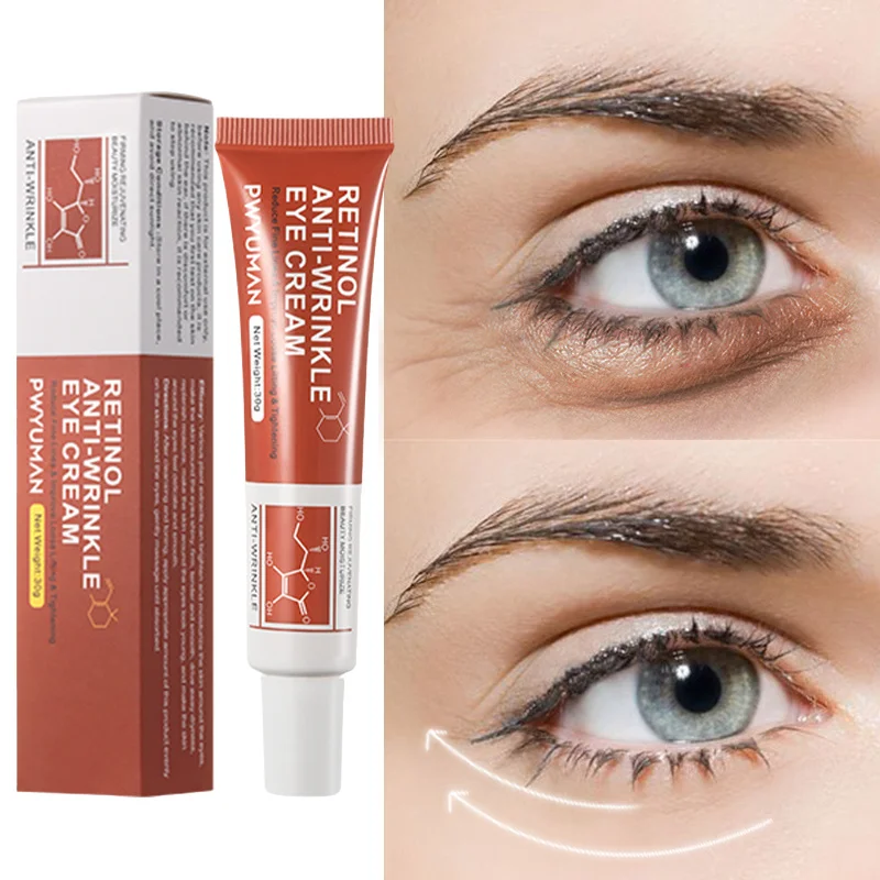 

Retinol Remove Wrinkles Anti Dark Circles Eye Cream Fade Fine Lines Eye Bags Anti Puffiness Brighten Firming Care Beauty Health