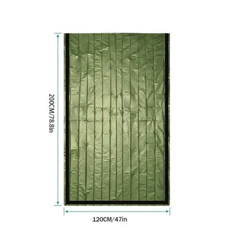 2 person Thermal Hiking Sleeping Bag Outdoor Adventure Sleeping Blanket Camping Bag PET Film Survival Tool 2