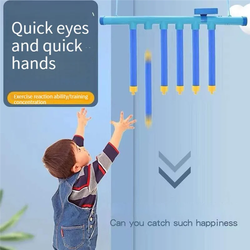 Falling Sticks Game Toy Eye Hand Fast Exercise Training Reaction Ability Force Props Kid Education Training Puzzle Toy 3
