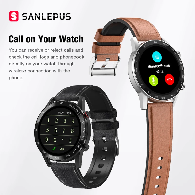 2022 SANLEPUS ECG Smart Watch Dial Call Smartwatch Men Sport Fitness Bracelet Clock Watches For Android