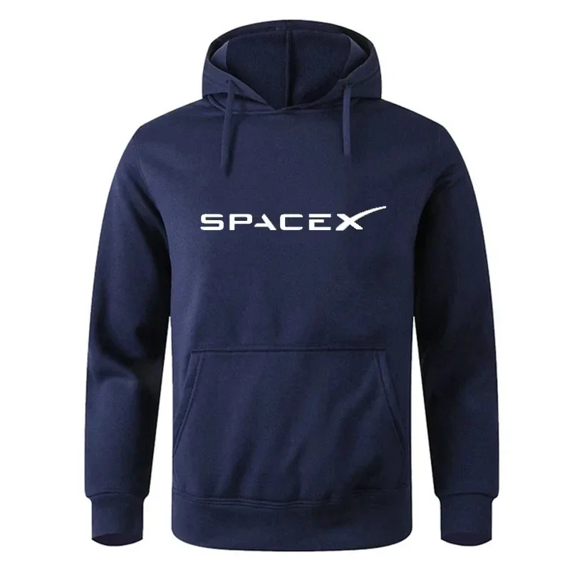 Men's Hoodies Space X Print Sports Fitness Sportswear Sweatshirts Loose Hip Hop Style Fashion Women Trainning Exercise Sweaters
