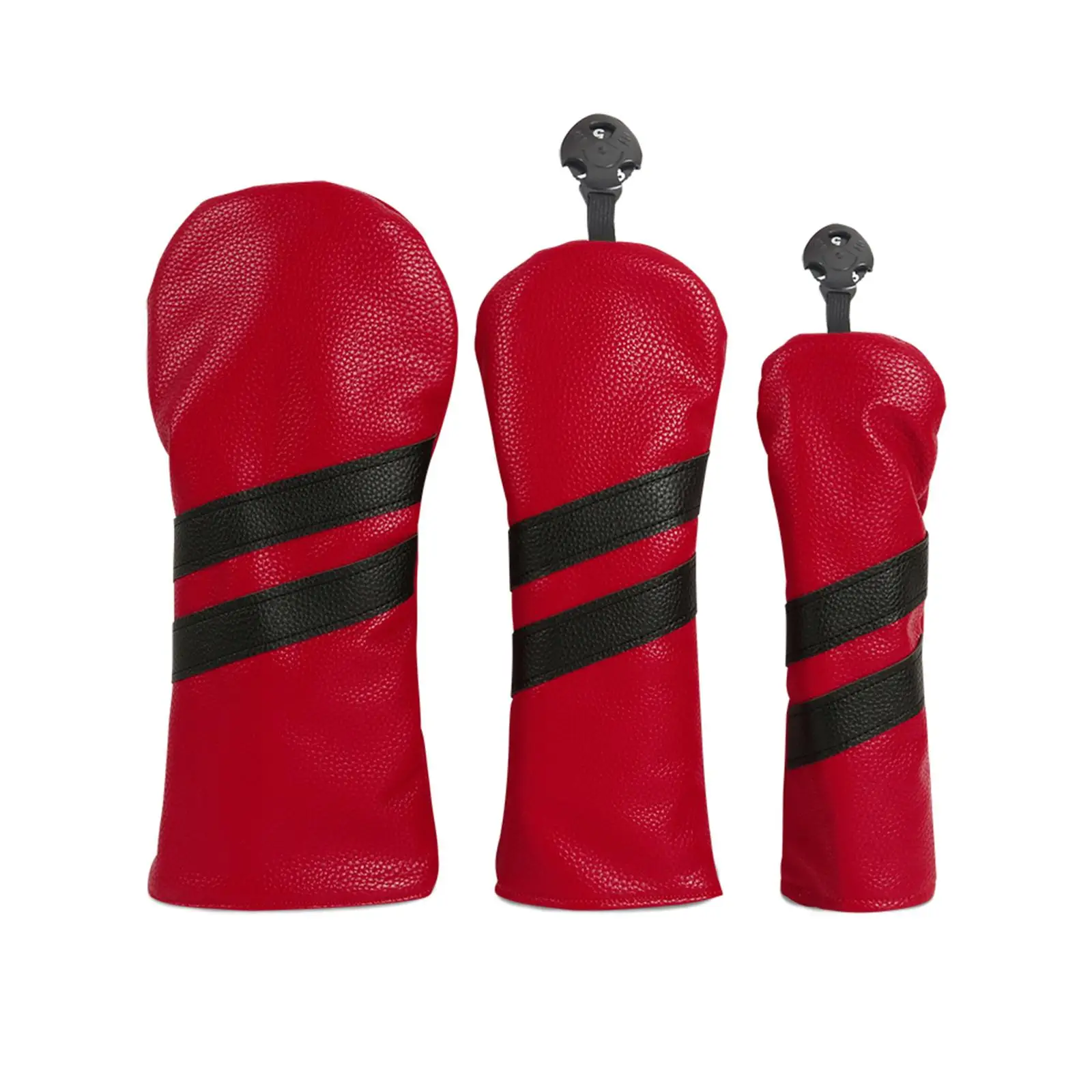 

3x Golf Club Head Covers Set Fairway Wood Cover Driver Headcover Set of 3 with