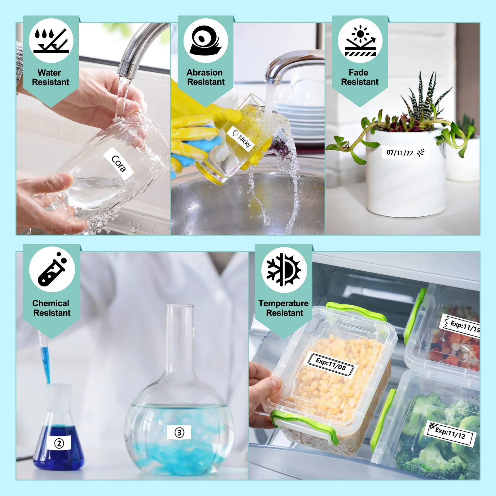 블랙 온 화이트 TZ-231 라벨 테이프, 브라더 TZE-231 221 호환, P-터치 라벨 프린터용 241 테이프, 10, 20PK, 6mm, 9mm, 12mm, 18mm, 24mm