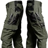 Men's Cargo Pants Multi Pockets Work Trousers Casual Tactical Pants Male Outwear Straight Autumn Winter Wear-resisting Trousers 4