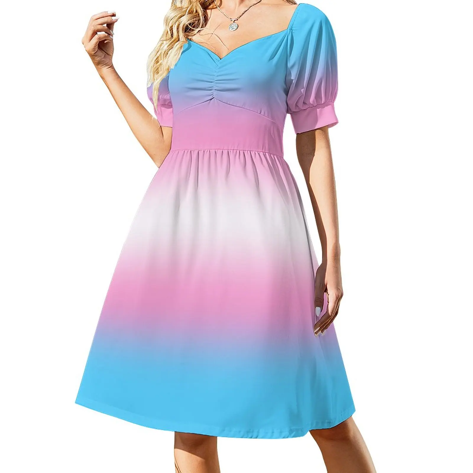 

transgender pride flag gradient Dress dresses summer woman 2023 evening dress