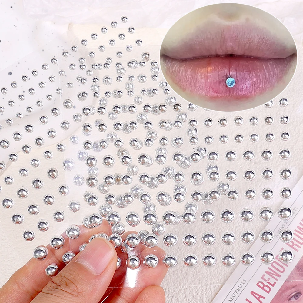 Sticker Stick Nose Pin Sliver Diamond Sticker Fake Nose Stud Self - Main Image