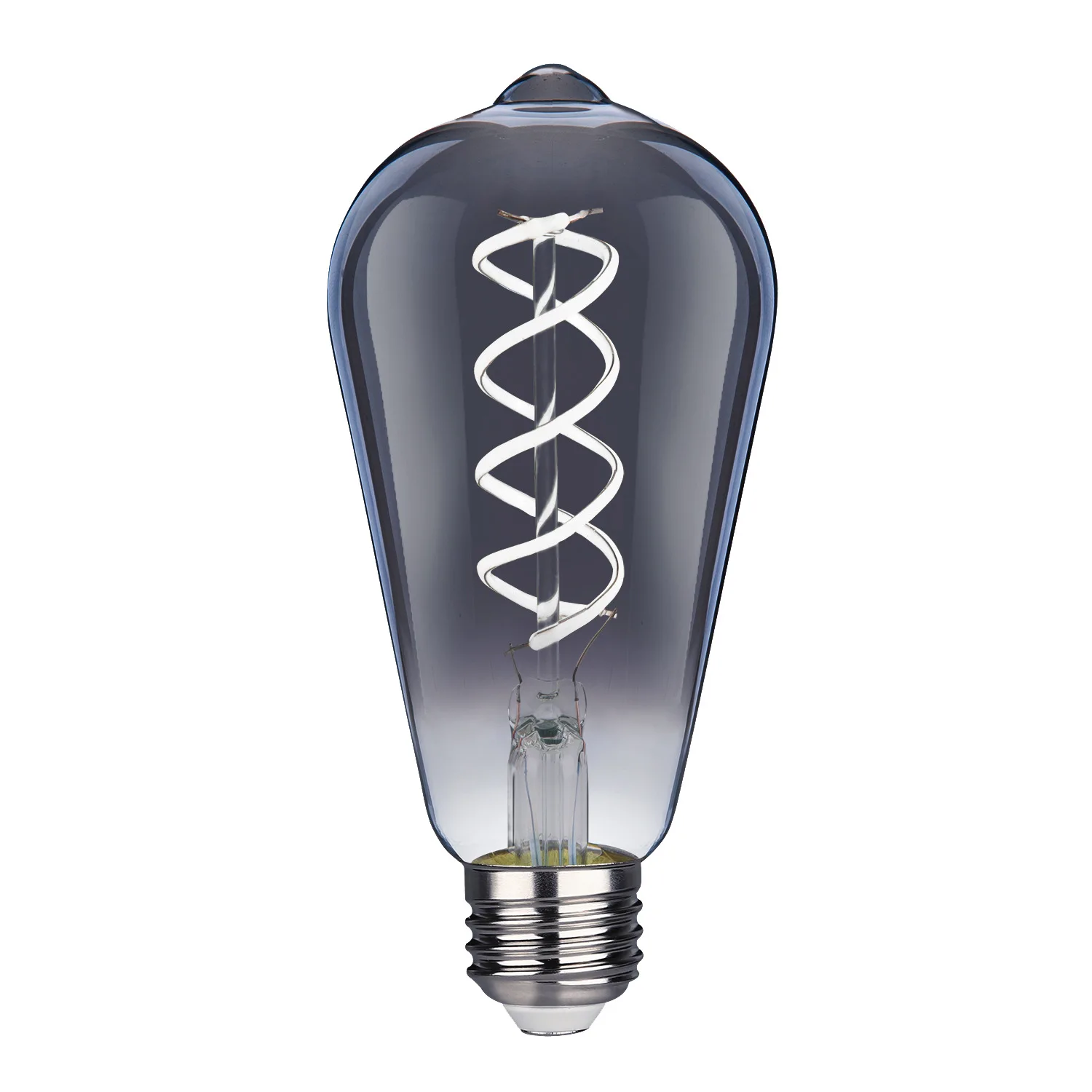 LED 레트로 에너지 절약 이중 나선 ST64 220V 6W 따뜻한 흰색 유연한 홈 상업 조명 장식 크리 에이 티브 에디슨 빛
