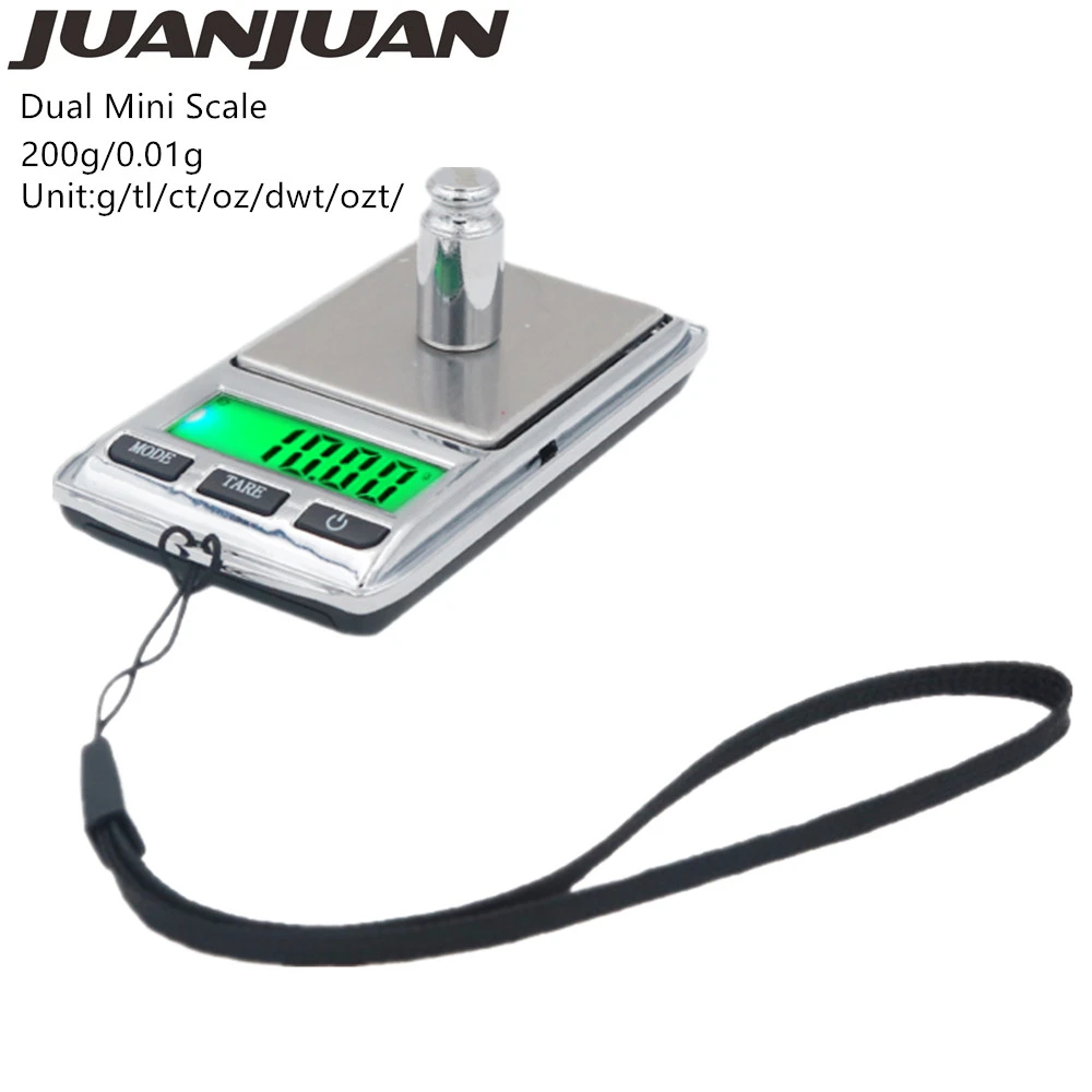 200G/0.01G Mini Dual Digital Scale Pocket Jewery Gram Electronic Diamond Balance Strumento Di Pesatura Con Retroilluminazione 40% Di Sconto