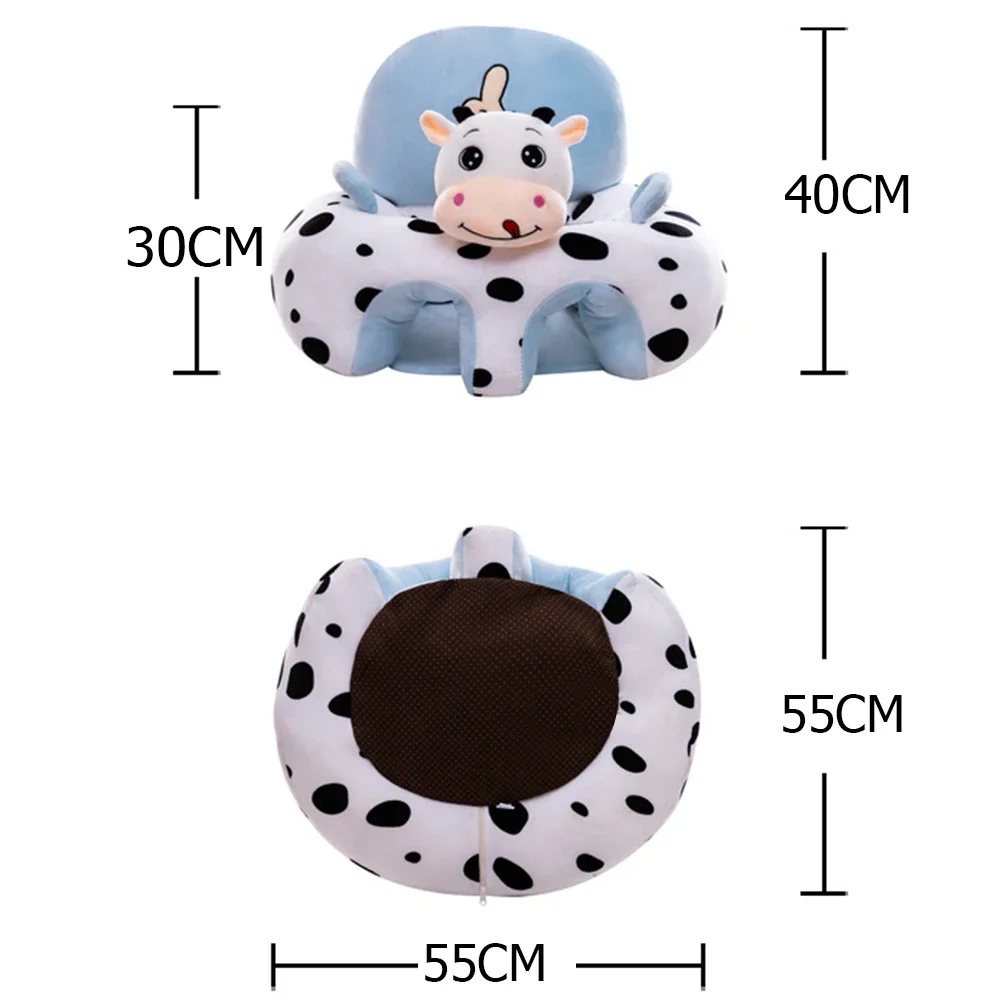 Baby Sofa Support Seat Cover Cartoon Animal Plush Learning To Sit Chair Cradle baby sofa seat cover sofa support seat cover