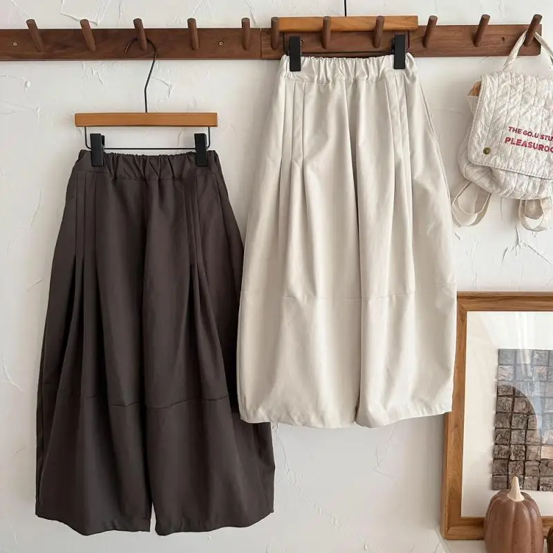 2025 Autumn New Children Loose Trousers Cotton Girls Solid Harem Pants Toddler Wide Leg Pants Boys Casual Pants Kids Clothes 1 2025 Autumn New Children Loose Trousers Cotton Girls Solid Harem Pants Toddler Wide Leg Pants Boys Casual Pants Kids Clothes