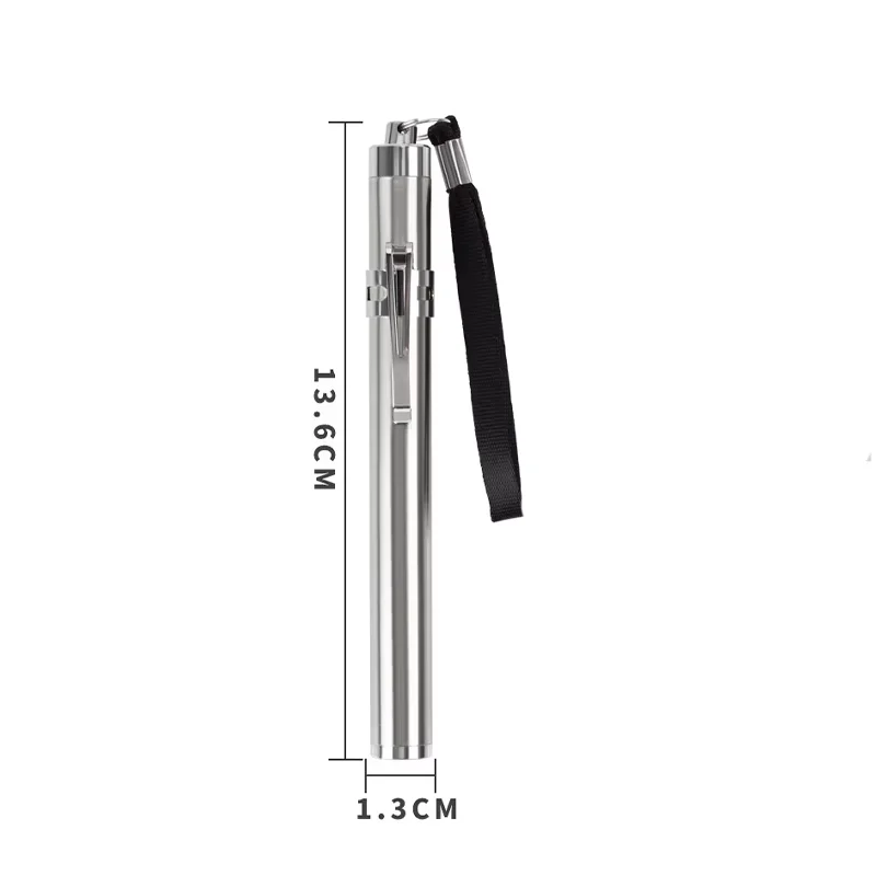 Stainless Steel White Light, Pet Incubation Observation Light, Night Travel Light Source, Easy to Carry, Replaceable Battery